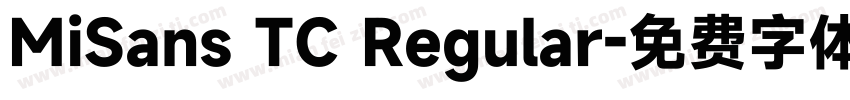 MiSans TC Regular字体转换
